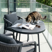Jardini Graz Set Balkon | 119x65cm | 2 Sessel Aluminium & Olefinstoff