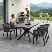 Jardini Set Bludenz | 160x90cm | 4 Olefin Rope Sessel