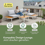 Jardini Lounge Bregenz | Ecke 175x253cm | 2 Zweisitzer 175x78cm