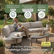 Jardini Ecklounge Gaisberg | 5 Personen | 360cm | inkl. 2 Couchtische