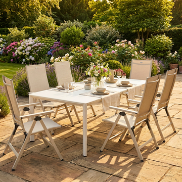 Hartman Set Kyra | 240x100cm | 6 Sessel Aruba
